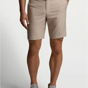 Peter Millar Classic Tan Flat Front Shorts